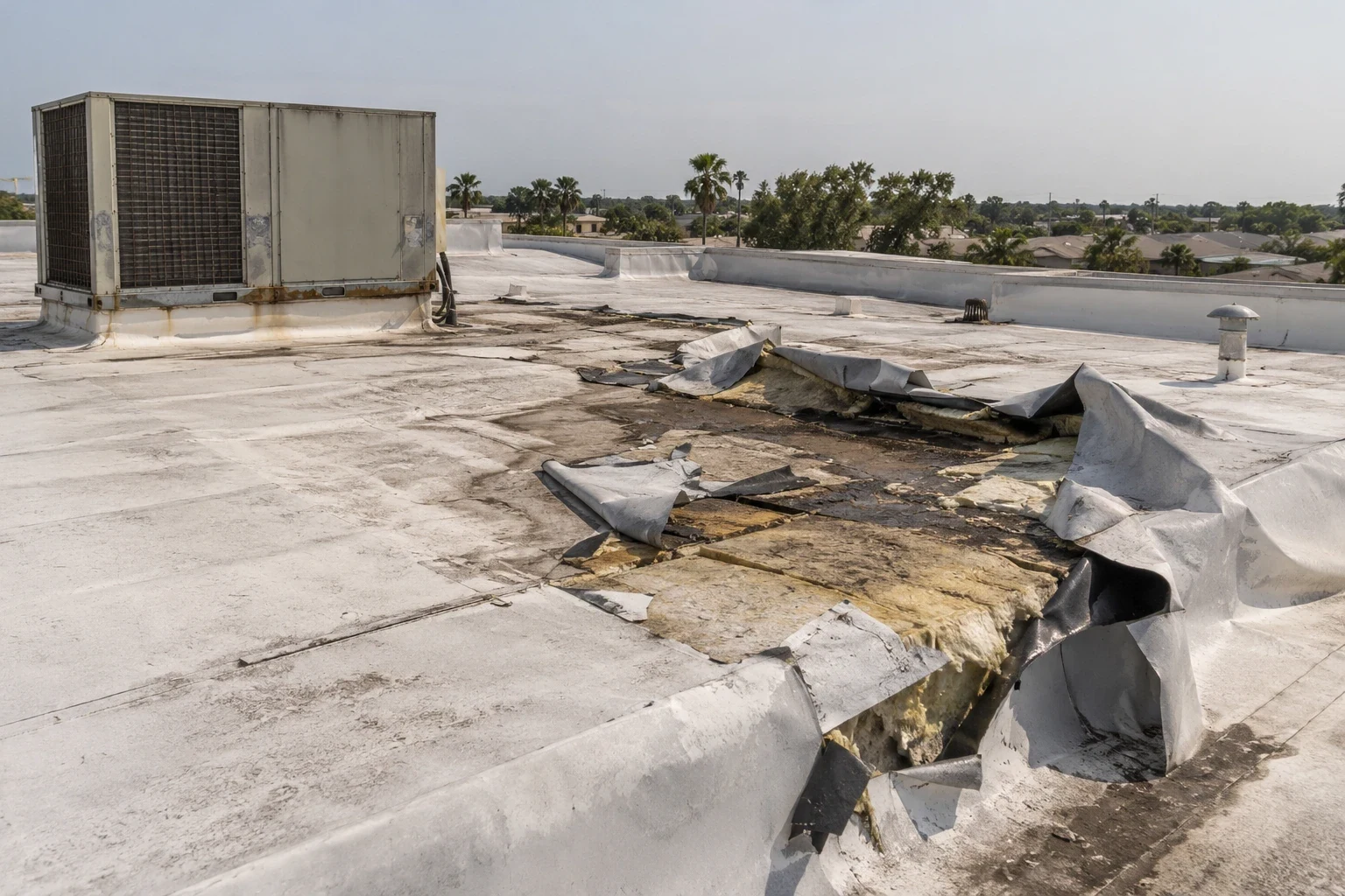 Hurricane Damage Roof Repair in Palm Bay, FL