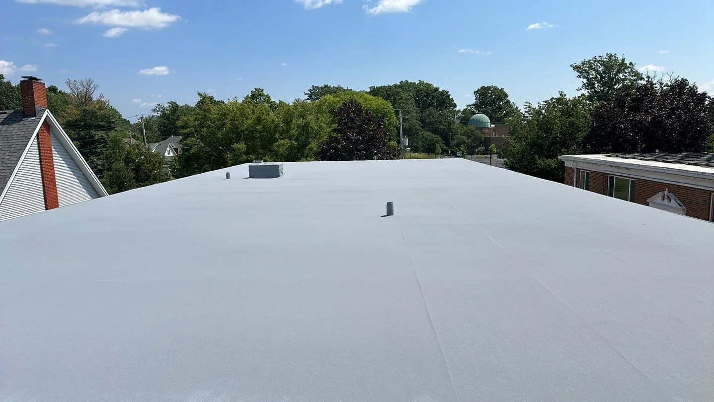 TPO roof on a commercial building